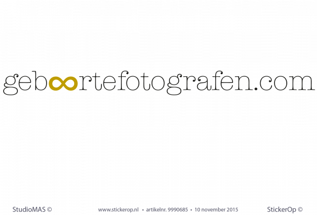 muursticker zakelijk logo geboortefotografen