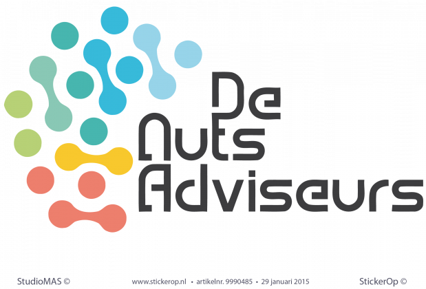 Muursticker zakelijk logo - De Nuts Adviseur sticker zakelijk logo De Nuts Adviseur