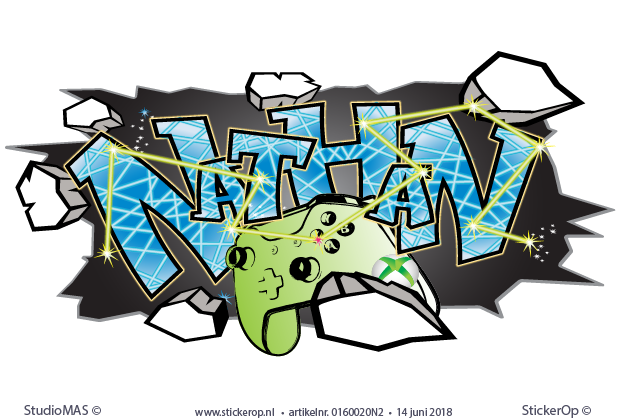 Muursticker graffiti type Frozen - Nathan