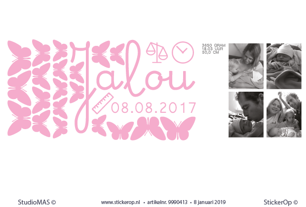 Stickers kleine Jalou Boukjes kleine