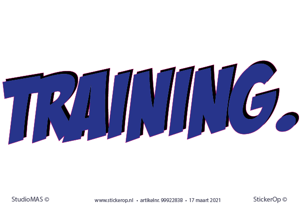 Muurstickers van eigen tekst - Encore - Training muursticker eigen tekst - Encore - training