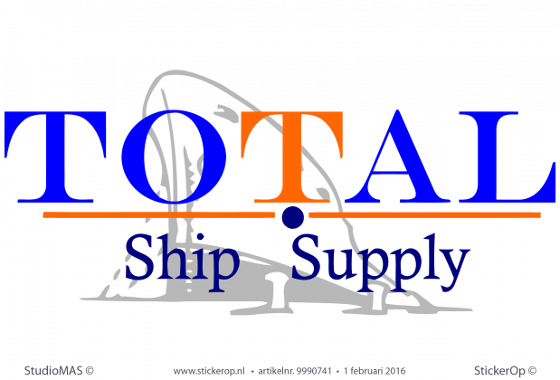 Muursticker zakelijk logo Total ship supply