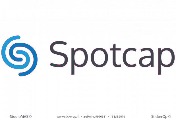 Muursticker zakelijk logo Spotcape