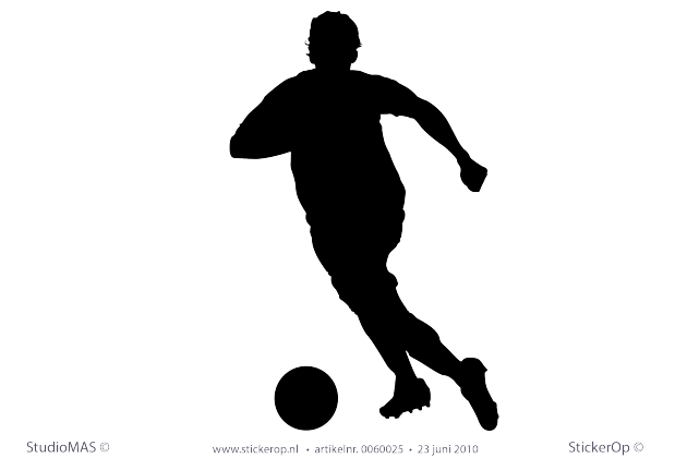 Muurstickers thema muursticker sport voetballer 05