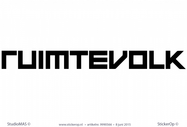muurstickers logo ruimtevolk