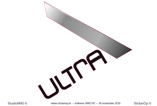 Muursticker zakelijk logo - Ultra van zakelijk logo - Ultra