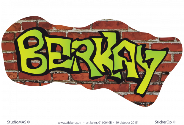 muursticker Graffit Berkay