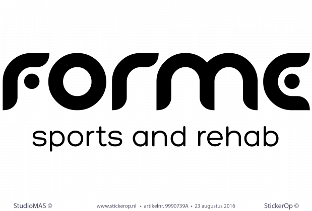 Muursticker zakelijk logo Forme