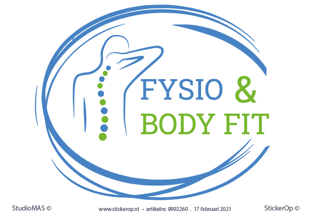 raamsticker van zakelijk logo - Fysio Bodyfit