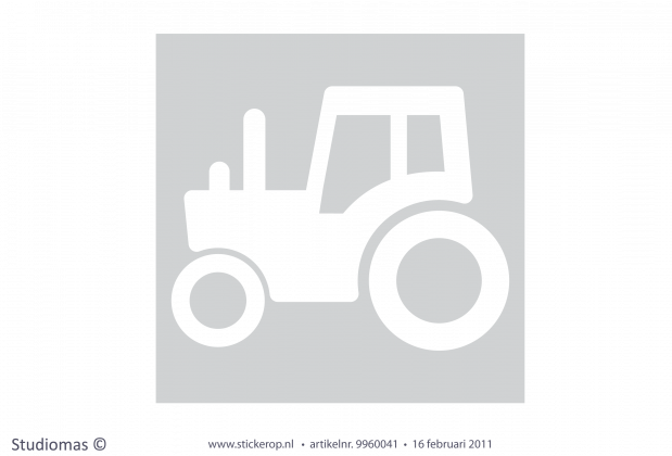 Proefsticker zelfklevend sjabloon tractor muursticker proefsticker sjabloon tractor