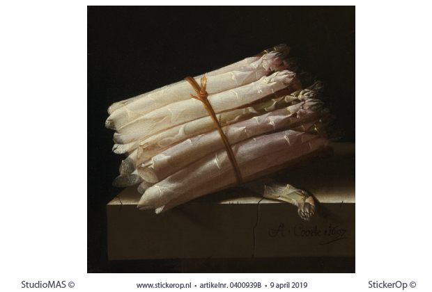 met asperges-Adriaen Coorte-vierkant