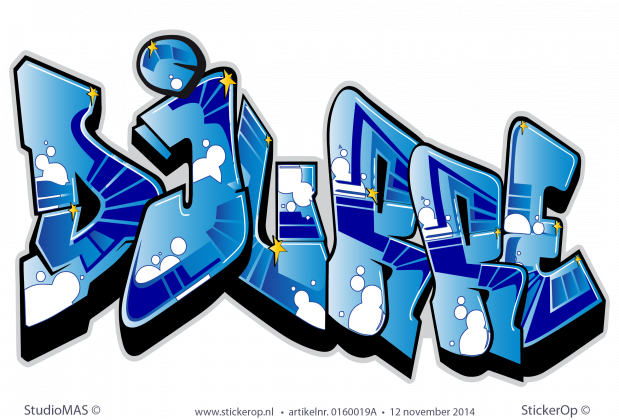 Graffiti Djurre muursticker graffiti djurre