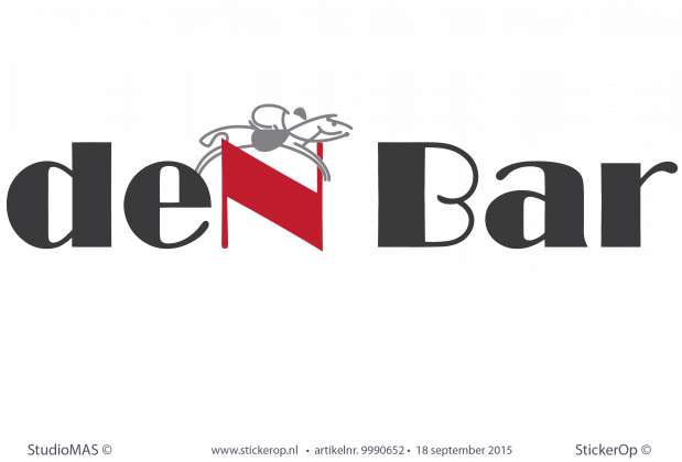 muurstickers zakelijk-logo DenBar