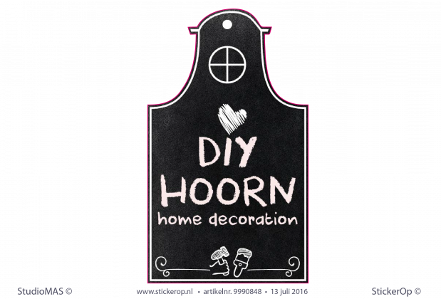 Muurstickers van zakelijk logo - DIY Hoorn Muurstickers zakelijk logo DIY Hoorn