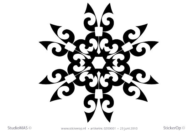Ornament muursticker ornament 01