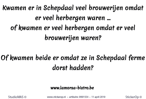 Muurstickers zakelijke teksten - Quote Lamorsa Bistro - muurstickers zakelijk tekst - Quote Lamorsa Bistro