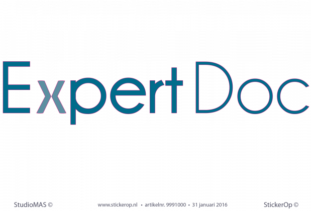 Muurstickers zakelijk logo ExpertDoc