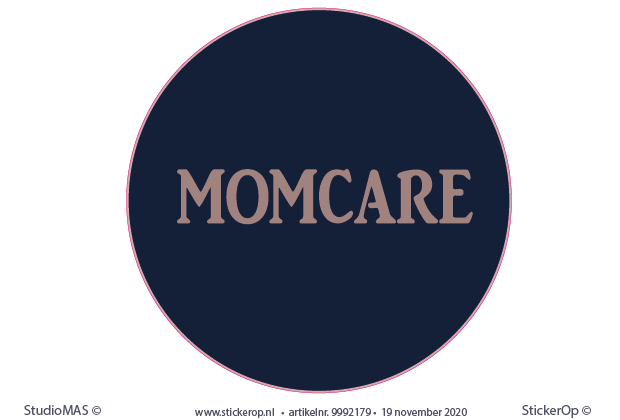 -sticker van eigen logo - Momcare