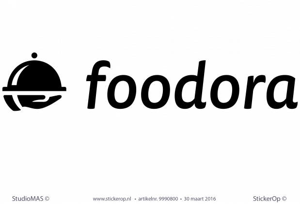 Muurstickers zakelijk logo - Foodora Muurstickers zakelijk logo Foodora