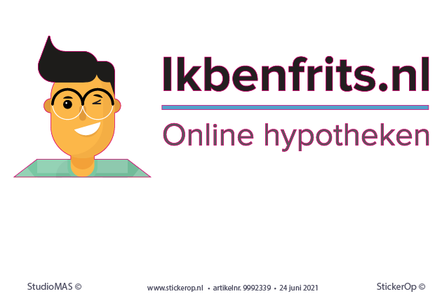 Muurstickers van zakelijk logo - Ik ben Frits -muursticker zakelijk logo - Ik ben Frits