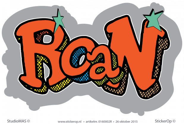 Muursticker graffiti - Roan muursticker graffiti tequilla-Roan