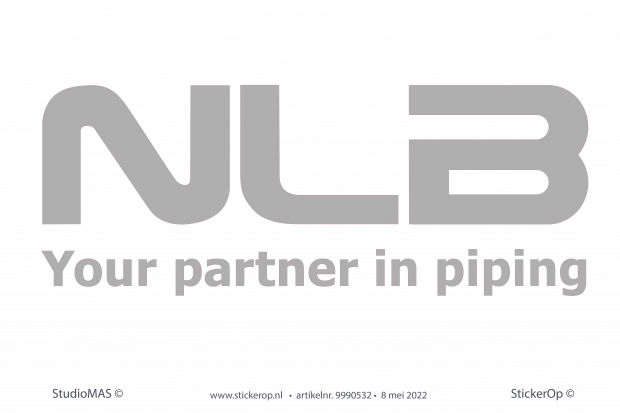 Sticker eigen logo - NLB schuifdeur
