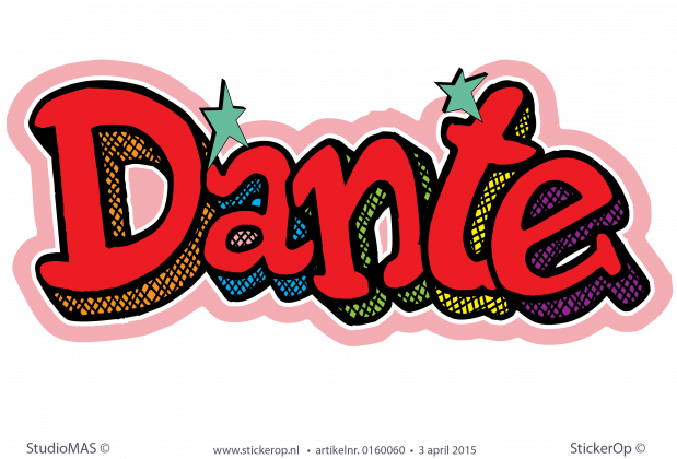 Muursticker graffiti - Dante muursticker graffiti tequilla Dante
