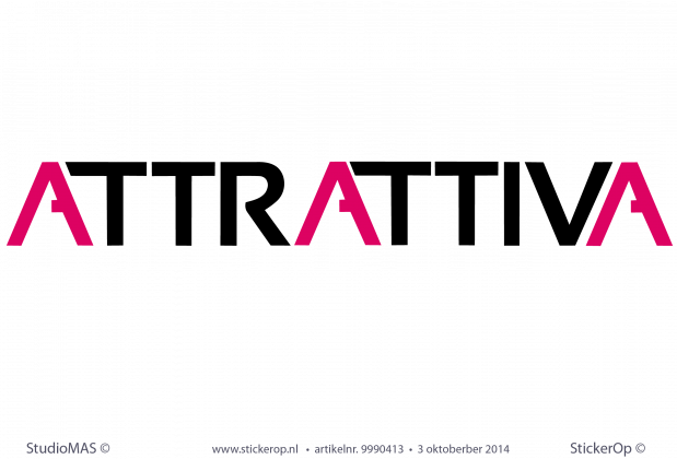 Logo Attrattiva muursticker logo Attrattiva