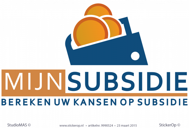 muursticker zakelijk logo mijnsubsidie