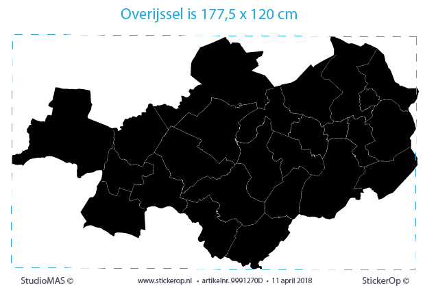 muursticker provincie Overijssel - Enexis netbeheer