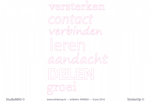Muurstickers zakelijke teksten _ Venhuis Communicatie Producties Muurstickers zakelijke teksten Venhuis