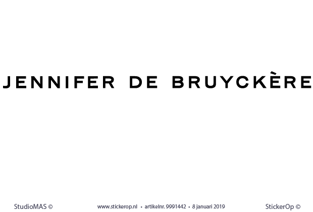 zakelijk logo - Jennifer de Bruyckère