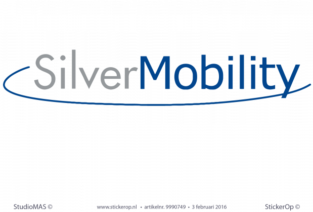 Logosticker zakelijk Silver Mobility