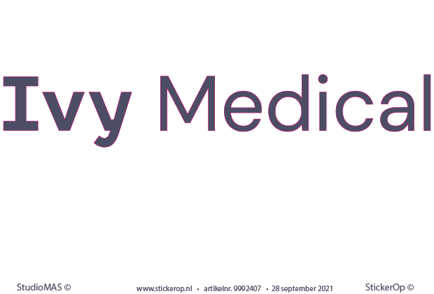 Muurstickers van zakelijk logo - Ivy Medical - zakelijk logo - Ivy Medical