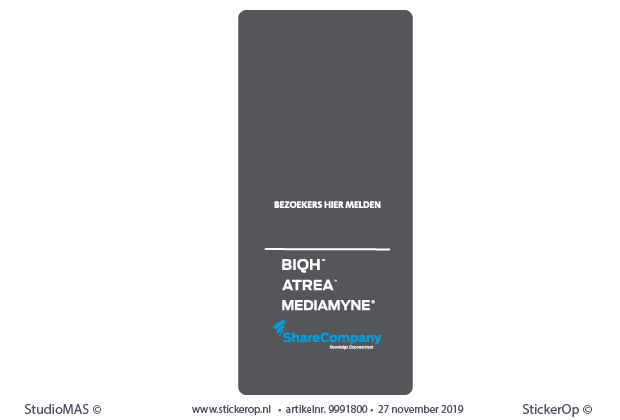 sticker intercom - ShareCompany - 17,8 x 39,8 cm. intercom - ShareCompany