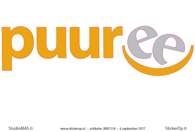muurstickers zakelijk logo - Puuree