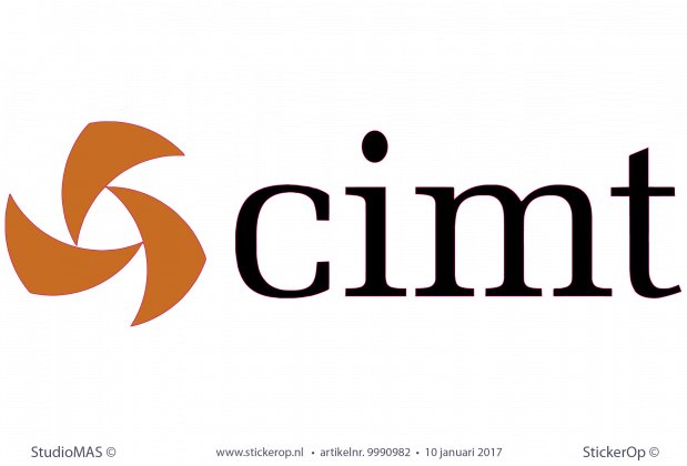 muursticker zakelijk logo Cimt