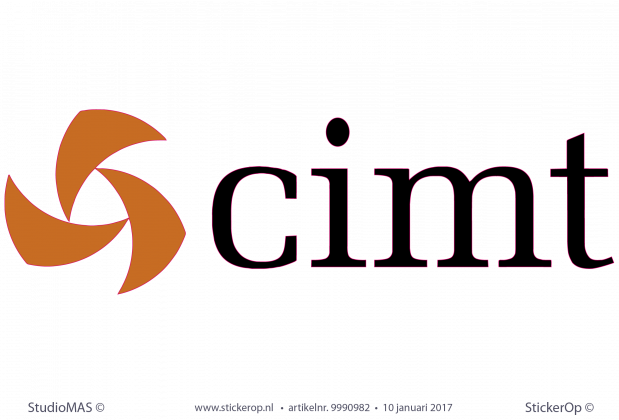 Muursticker zakelijk logo - Cimt muursticker zakelijk logo Cimt