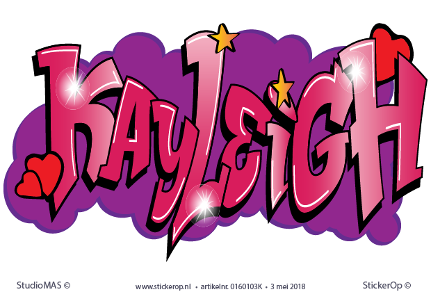 Muurstickers graffiti - Kayleigh