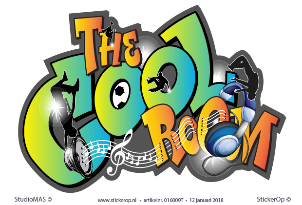 Muurstickers graffiti eigen thema - The cool room Cool room