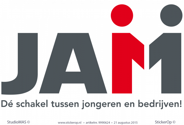 muursticker zakelijk logo JAM