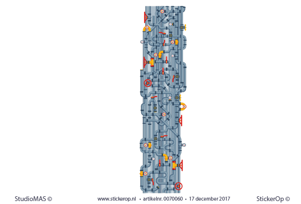 voor decoratie kinderkamer - baan pijpleidingen