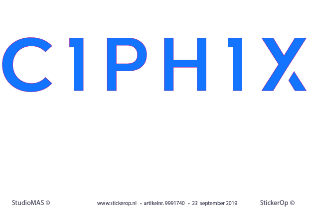 logosticker zakelijk - CIPHIX - logosticker - Ciphix