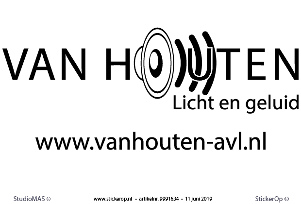 zakelijk logo - Van Houten licht en geluid logo - van Houten licht en geluid