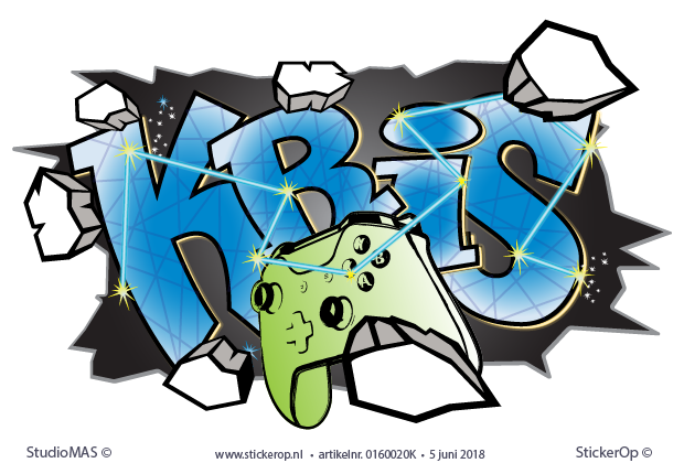 Muursticker graffiti ijzig - Kris