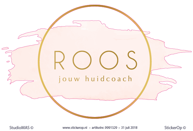 Muurstickers zakelijke toepassing - Logo ROOS jouw huidcoach - Logo-ROOS-Huidcoach