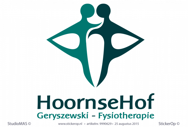 muurstickers zakelijk logo Fysio Hoornsehof