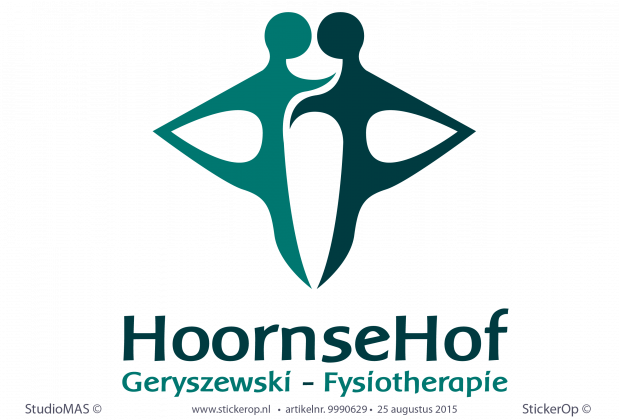 Muursticker zakelijk logo - Fysiotherapie Hoornsehof muurstickers zakelijk logo Fysio Hoornsehof