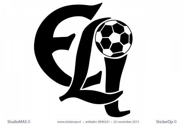 Muurstickers logo voetbalclub - Ingrid's Eli muurstickers logo Ingrids Eli