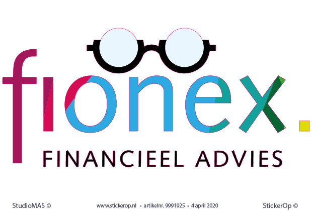 Muursticker zakelijk logo - Fionex financieel advies - Muursticker zakelijk logo - Fionex financieel advies